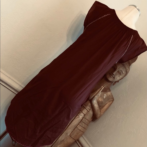 ♦️SALE♦️Anthropologie Maeve Dress Brown Beautifully Detailed Embroidery Size 2 - Picture 5 of 10